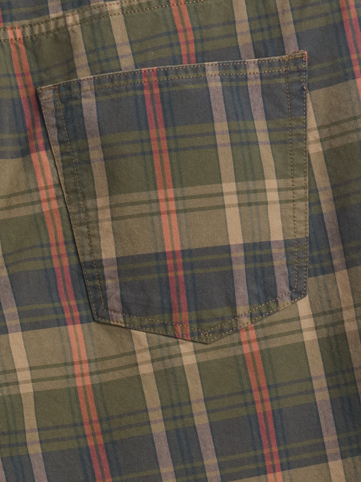 Gap Relaxed Plaid Canvas Shorts