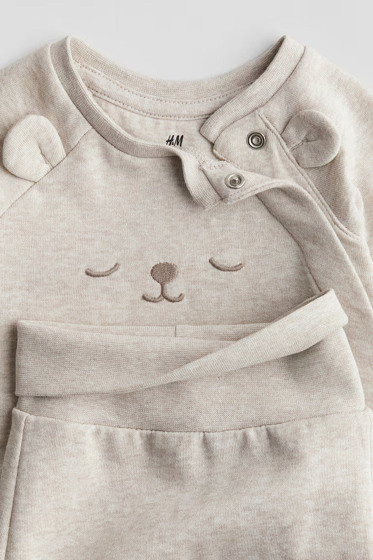 H&M 2-PIECE COTTON SWEATSUIT