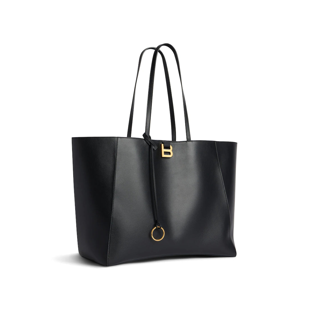 BALENCIAGA WOMEN'S HOURGLASS SOFT TOTE BAG LARGE