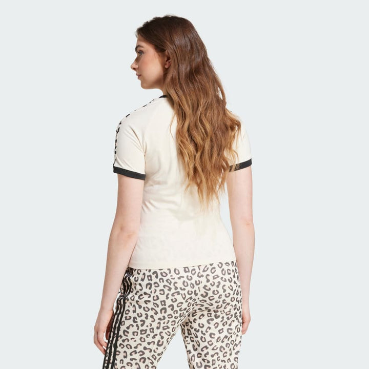 Adidas Leopard 3-Stripes Tee