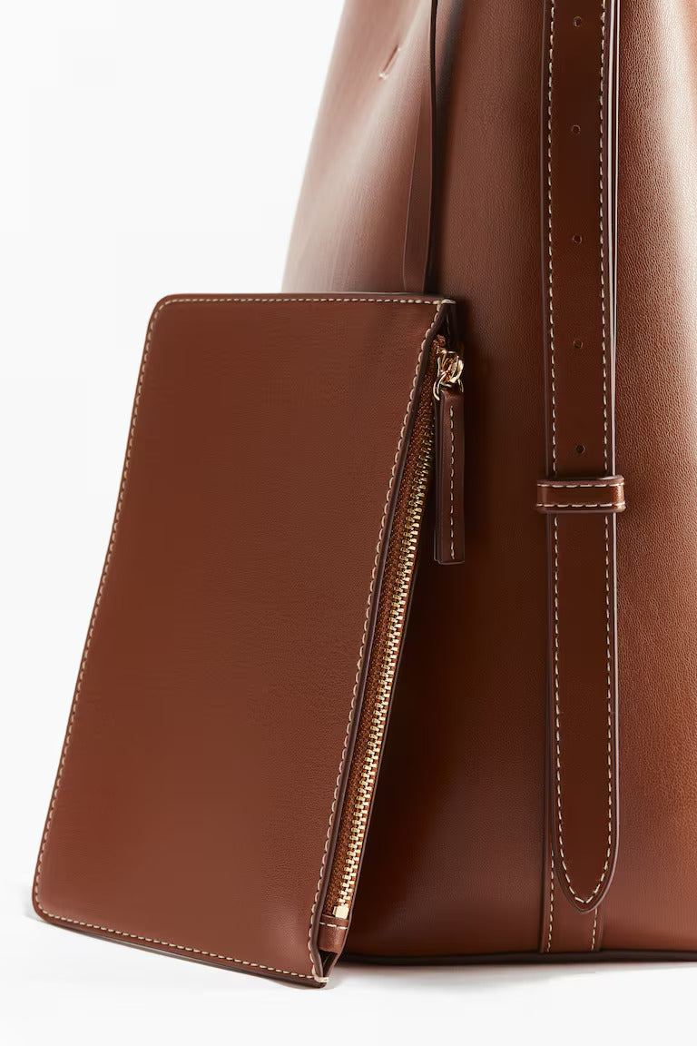 H&M SHOPPER WITH POUCH BAG