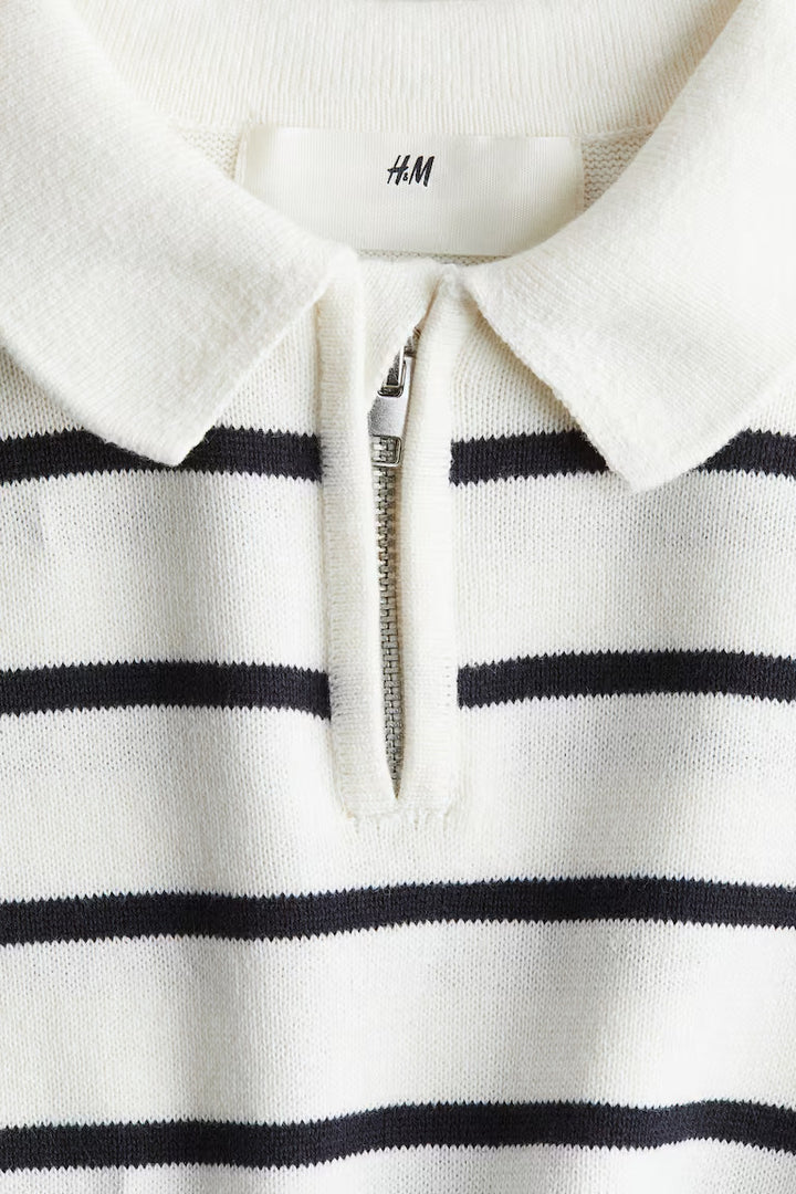 H&M HALF-ZIP POLO SWEATER