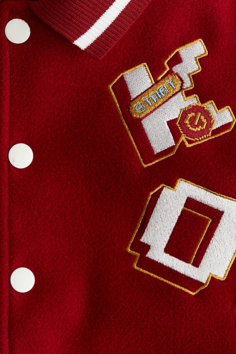 H&M BASEBALL JACKET WITH COLLAR