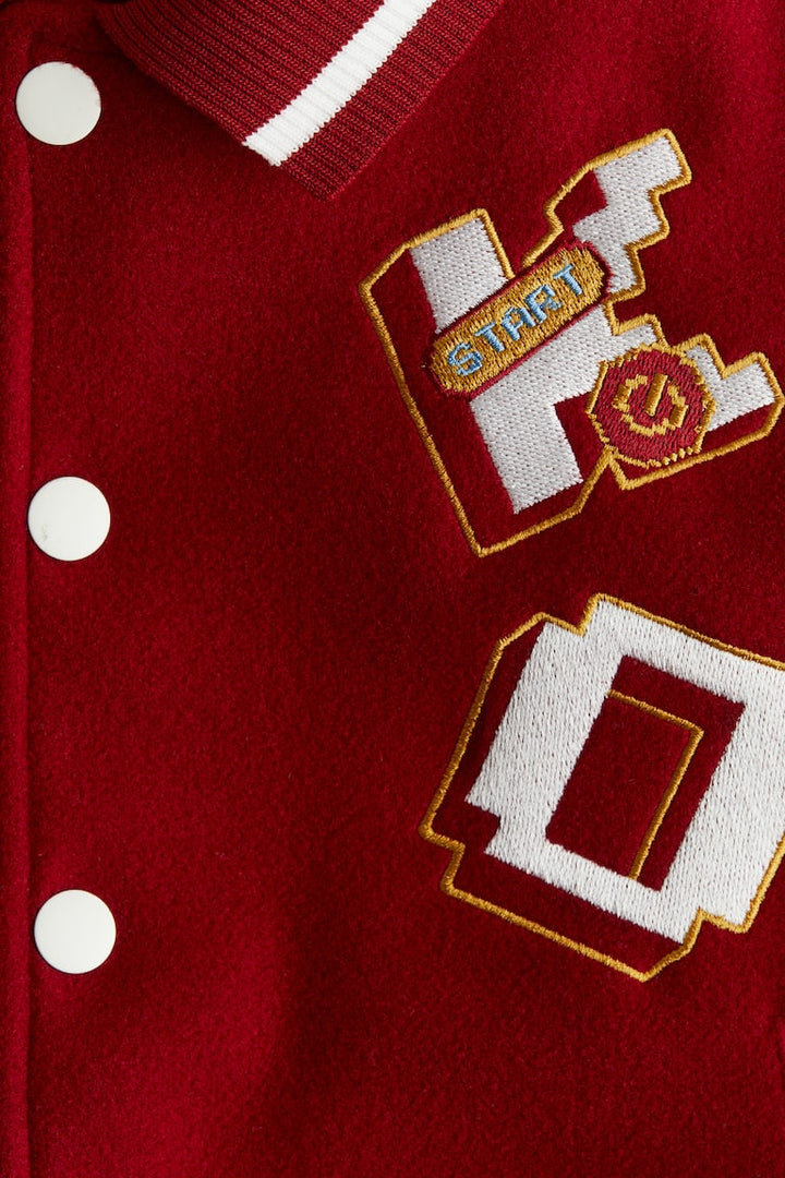 H&M BASEBALL JACKET WITH COLLAR