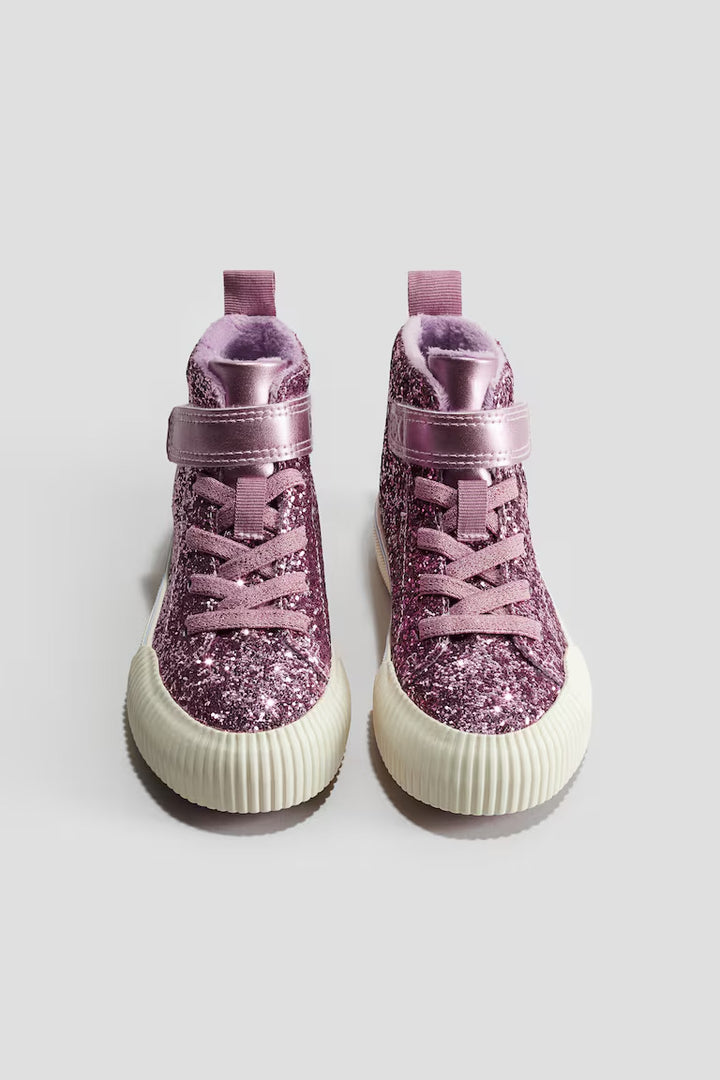 H&M GLITTERY HIGH TOPS