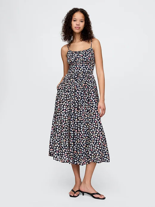 Gap Tie-Strap Cami Midi Dress
