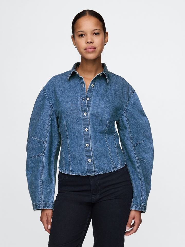 Gap Barrel-Sleeve Denim Shirt