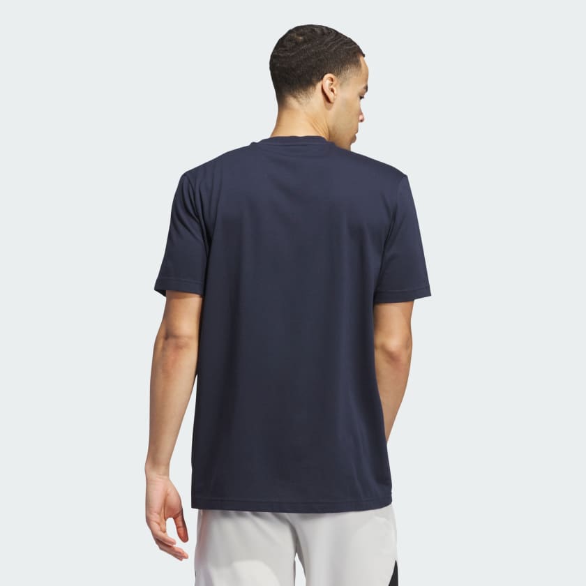 Adidas Worldwide Hoops Logo Performance Graphic Tee