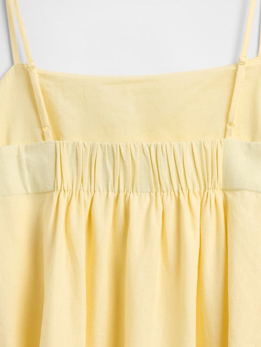Gap Linen-Blend Mini Bubble Dress