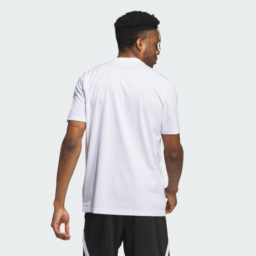 Adidas Worldwide Hoops Logo Performance Graphic Tee