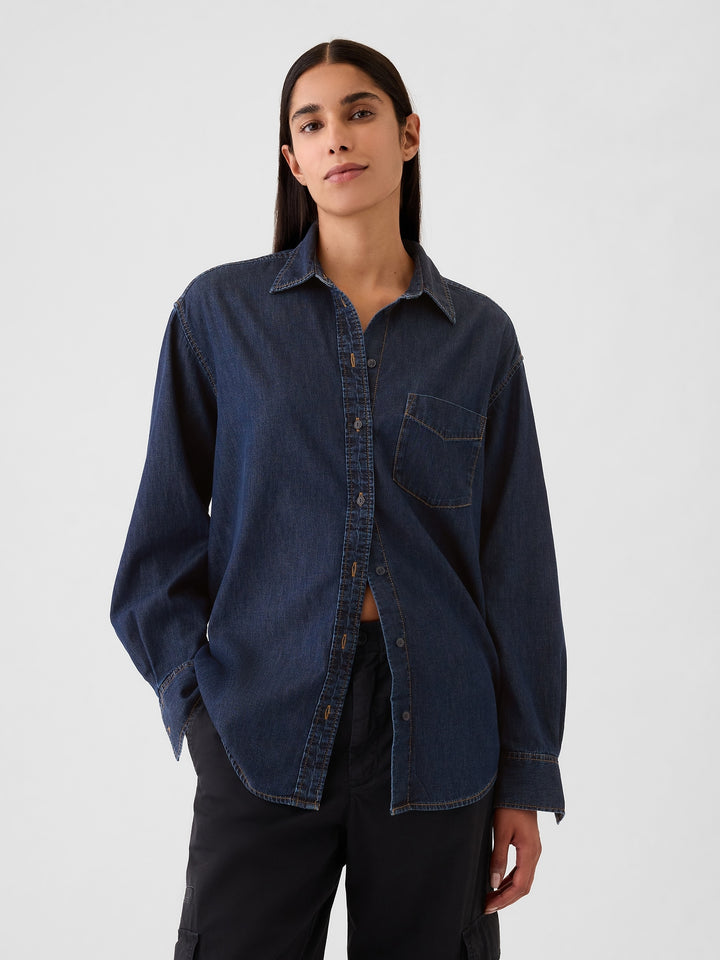 Gap Chambray Denim Big Shirt