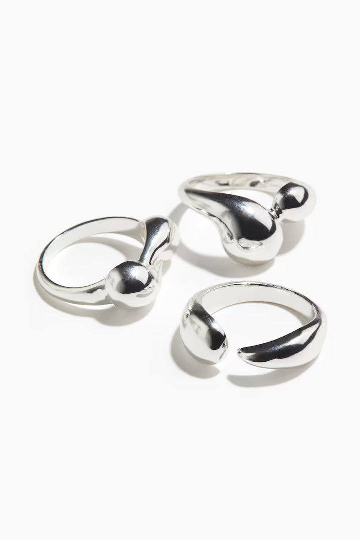H&M 3-PACK RINGS