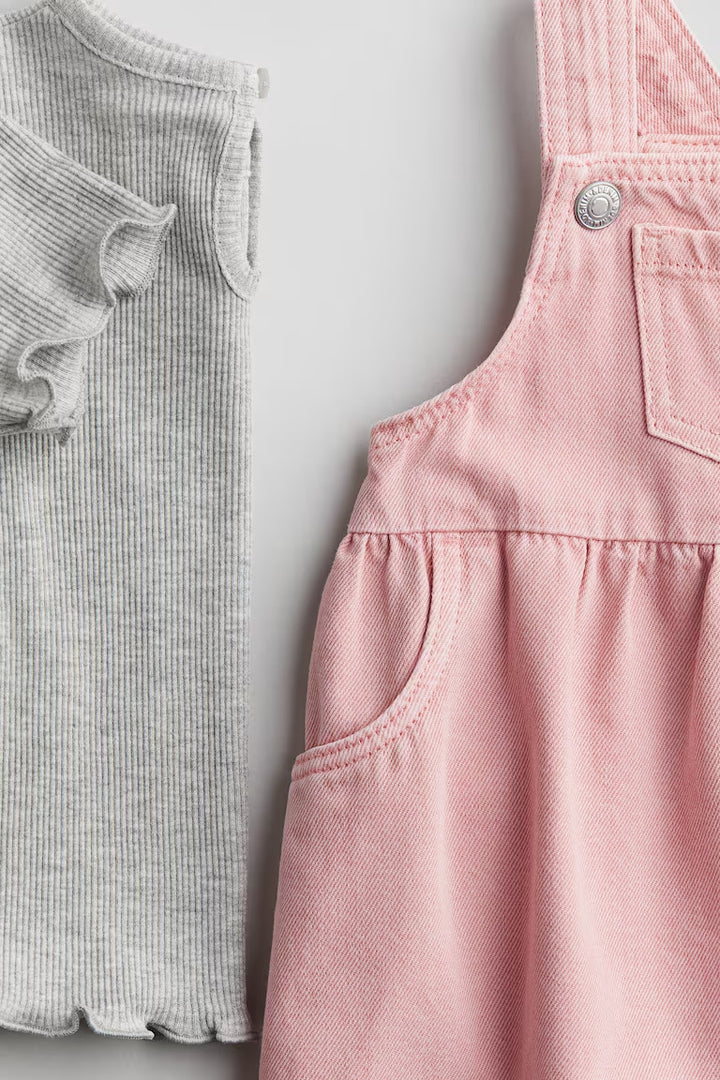 H&M 2-PIECE DRESS AND TOP SET