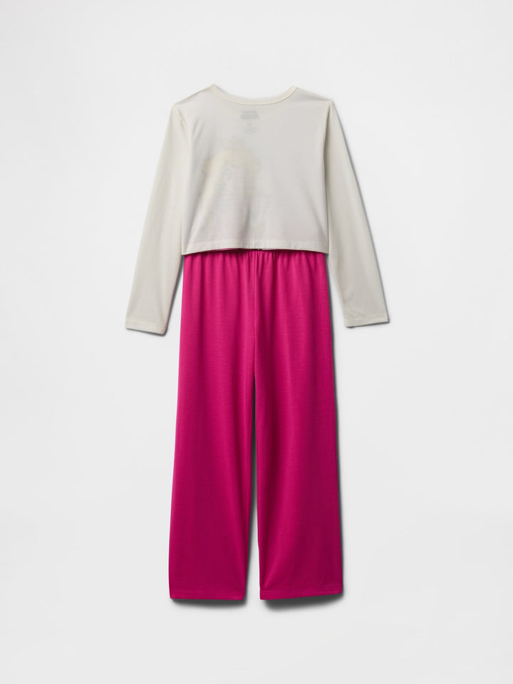 Gap Kids Cropped Princess Peach Recycled PJ Set