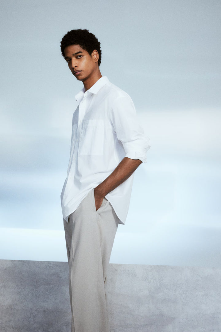 H&M Loose Fit Poplin Shirt