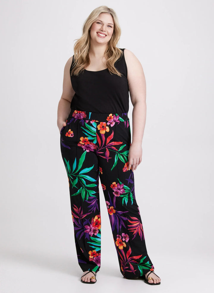 LAURA Joseph Ribkoff - Leaf Print Pants