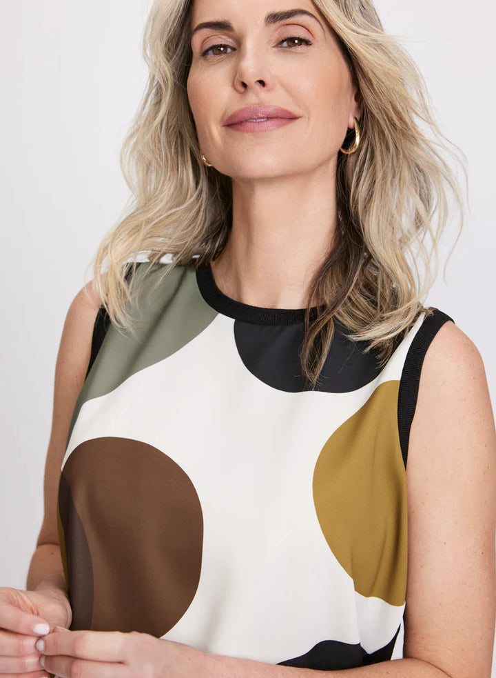 LAURA Dot Print Top