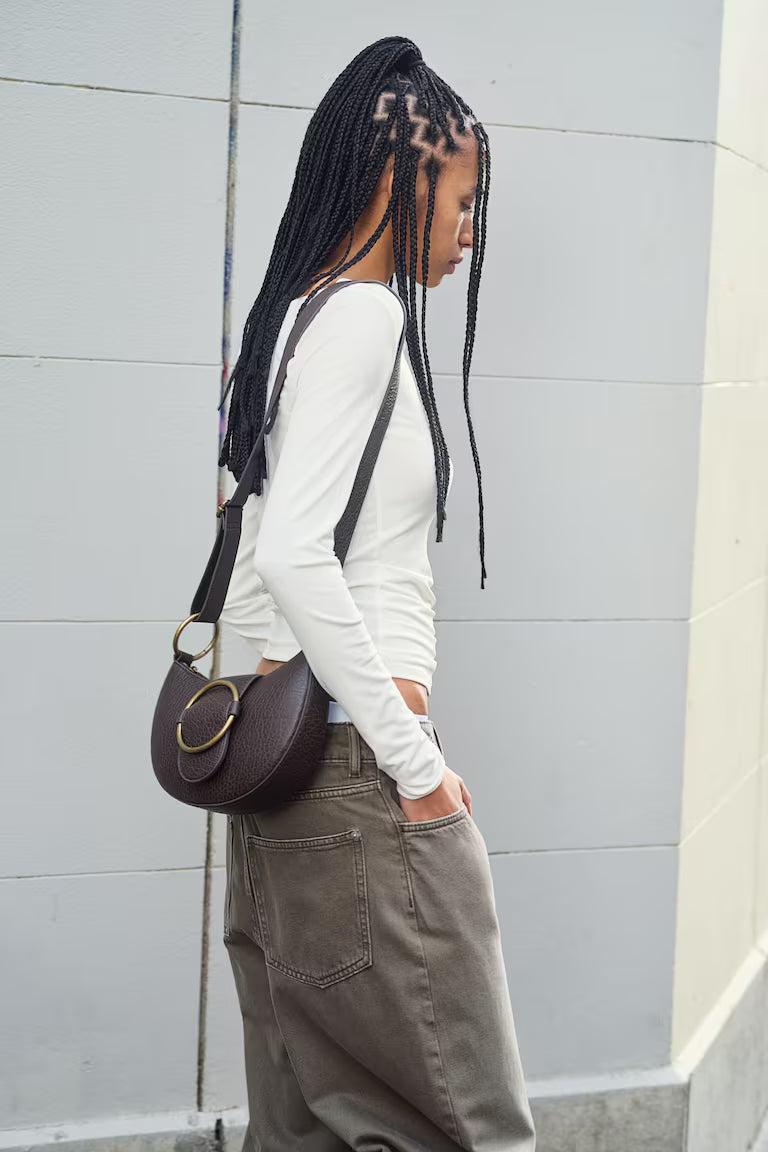 H&M DRAPED JERSEY TOP
