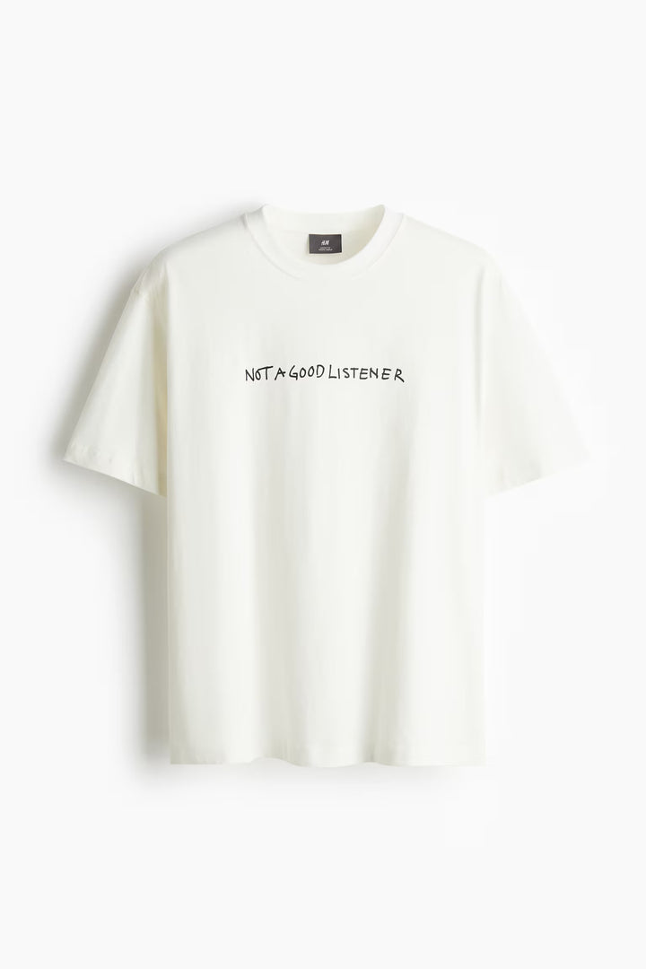 H&M Loose Fit Printed T-shirt