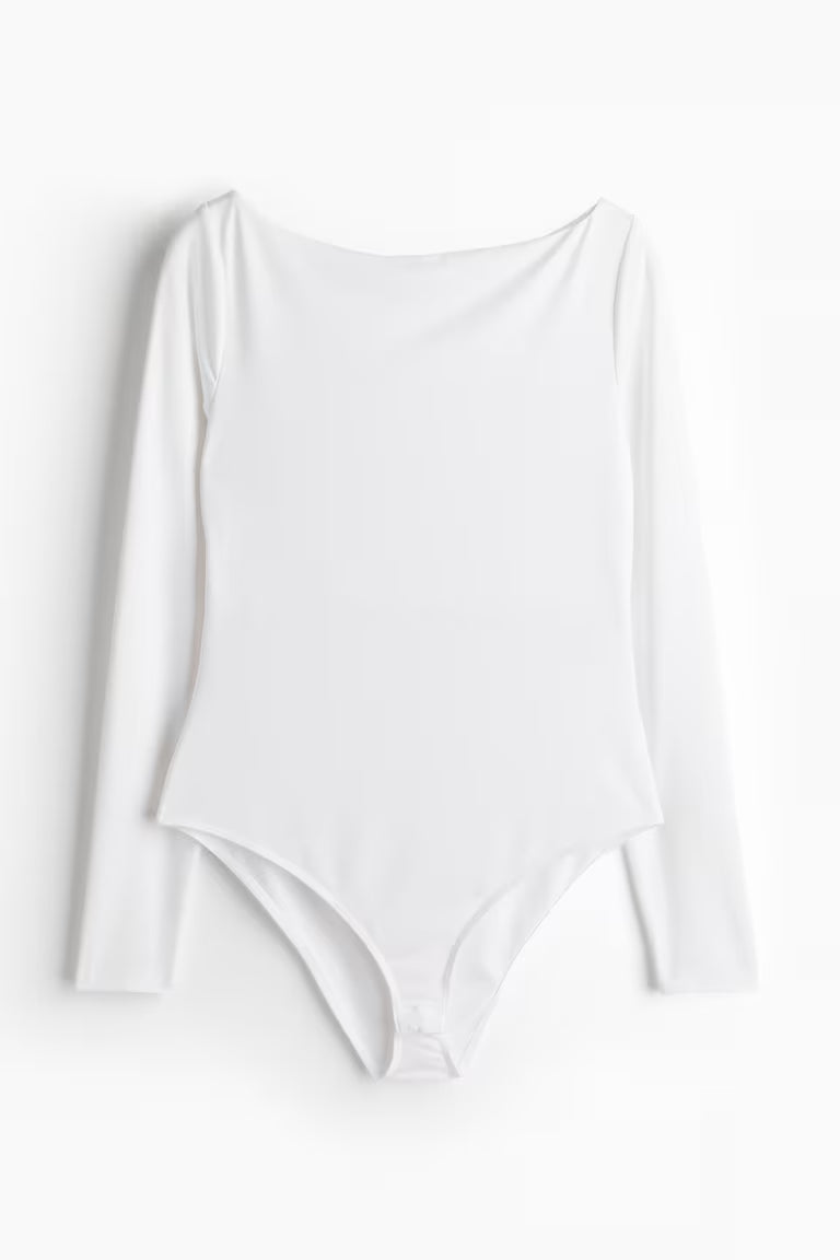 H&M BOAT-NECK BODYSUIT