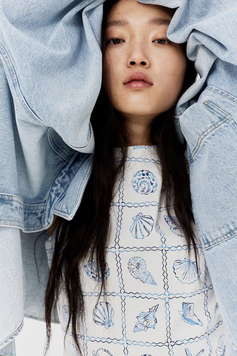 H&M Open-Back Cotton Dress