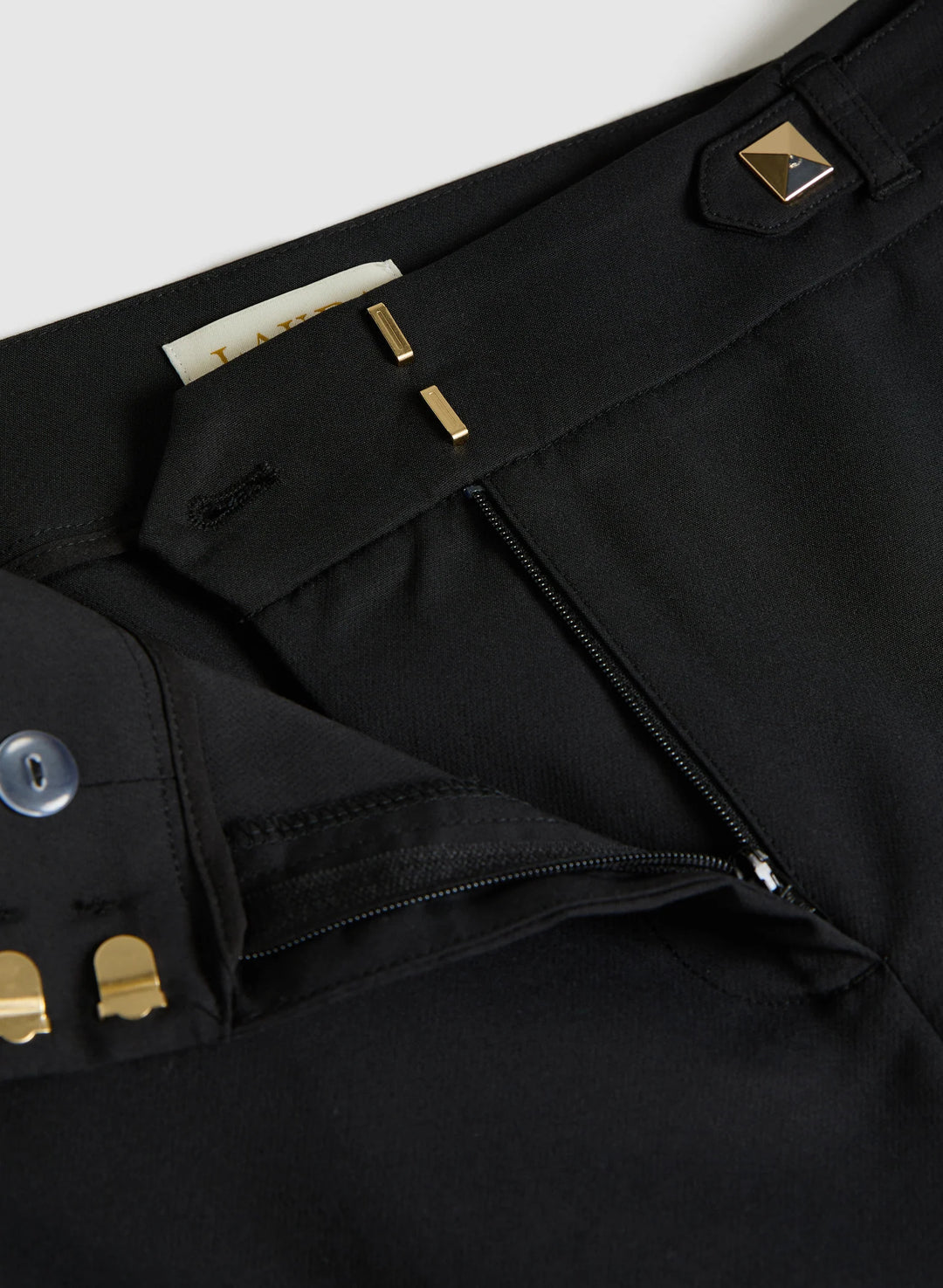 LAURA Studded Cotton-Blend Capris