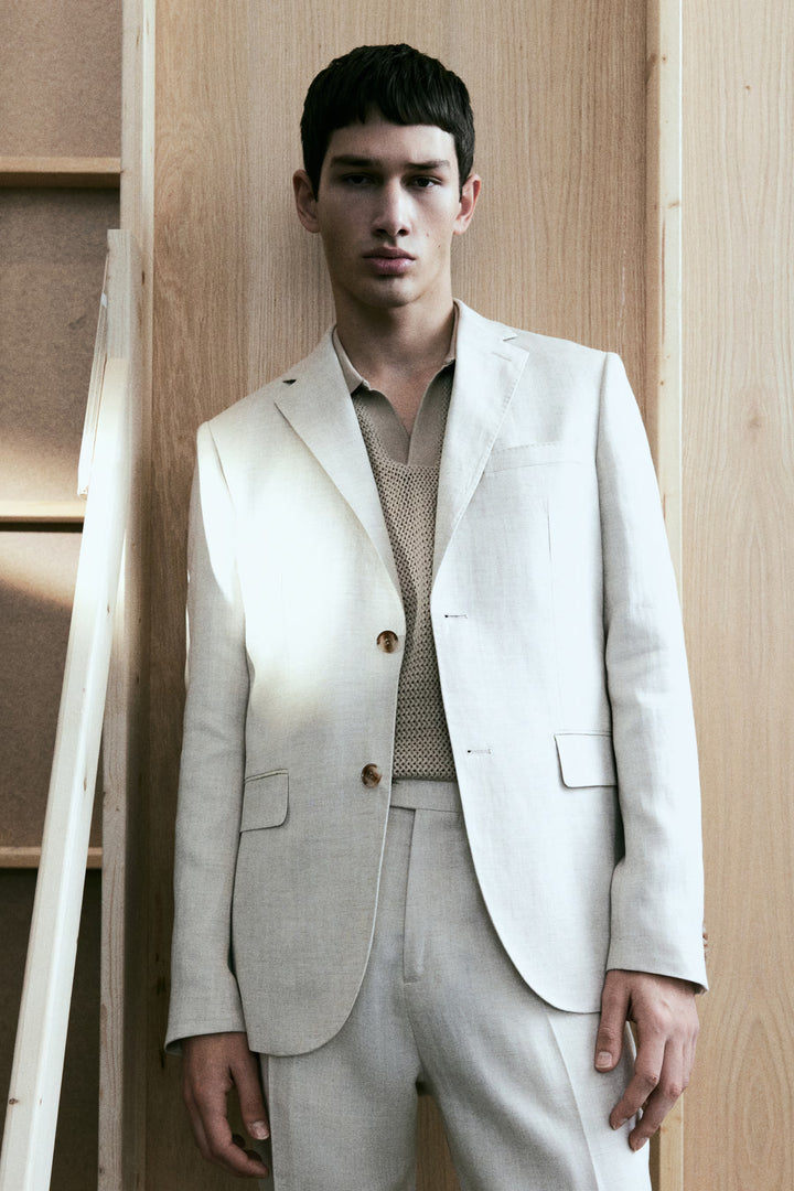 H&M Regular-Fit Linen-Blend Jacket