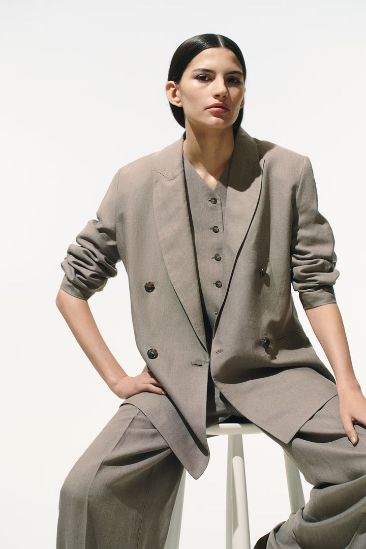 H&M Linen-Blend Blazer