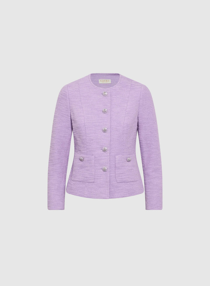 LAURA Tweed Button-Down Jacket