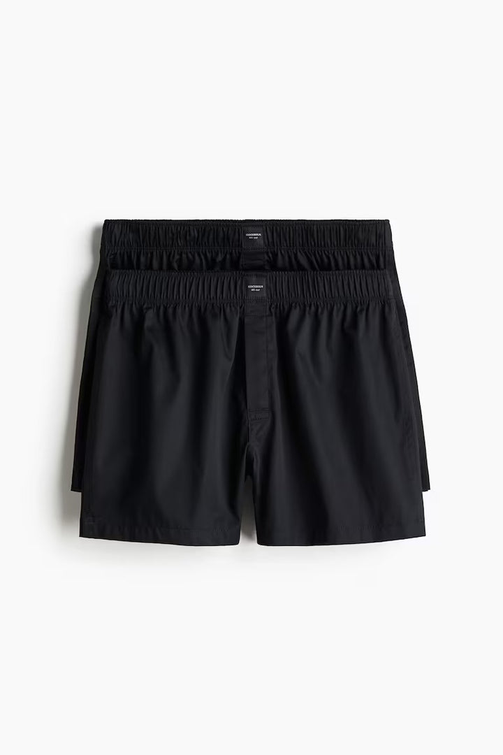 H&M 2-pack Woven Cotton Sateen Boxer Shorts