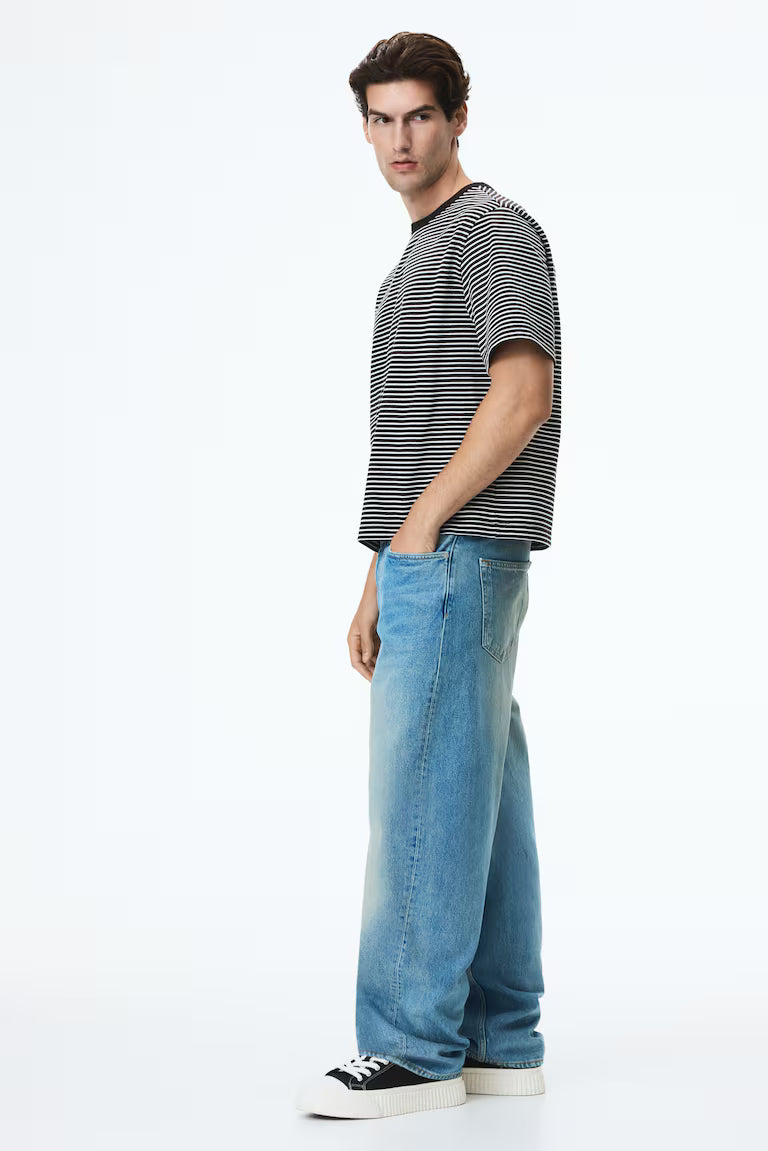 H&M Barrel-Leg Loose-Fit Jeans