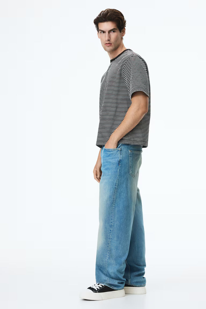 H&M Barrel-Leg Loose-Fit Jeans