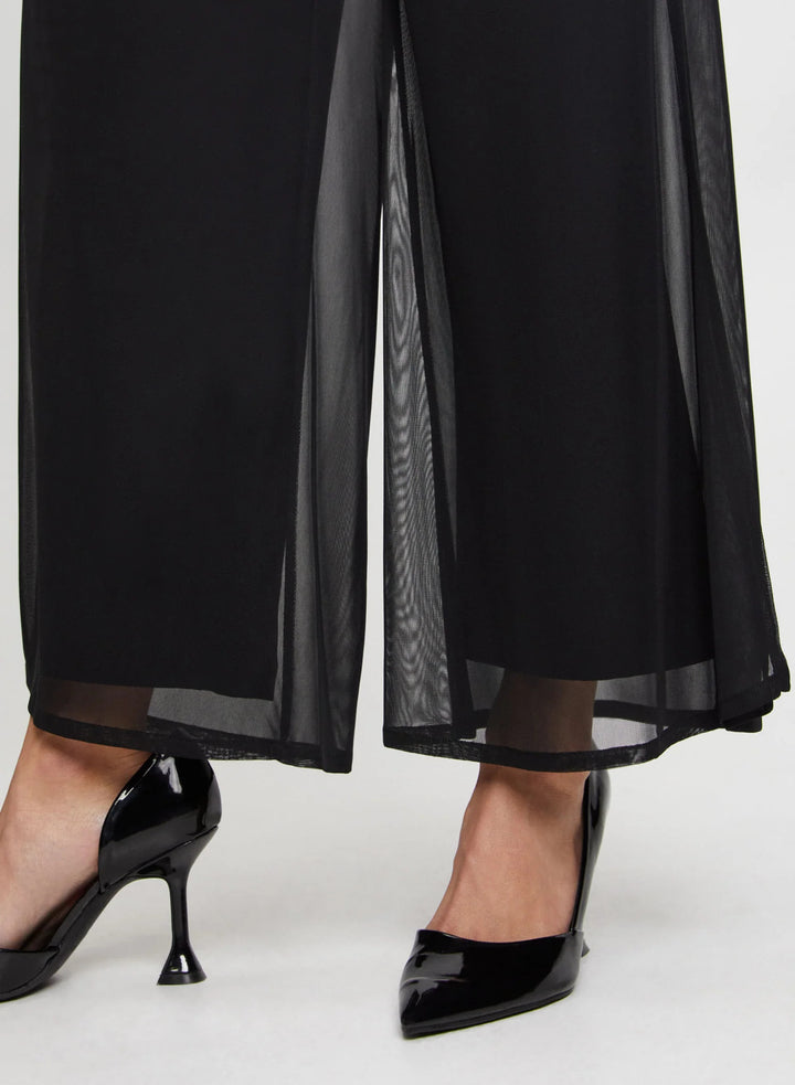 LAURA Olivia Chiffon Wide-Leg Pants - Regular
