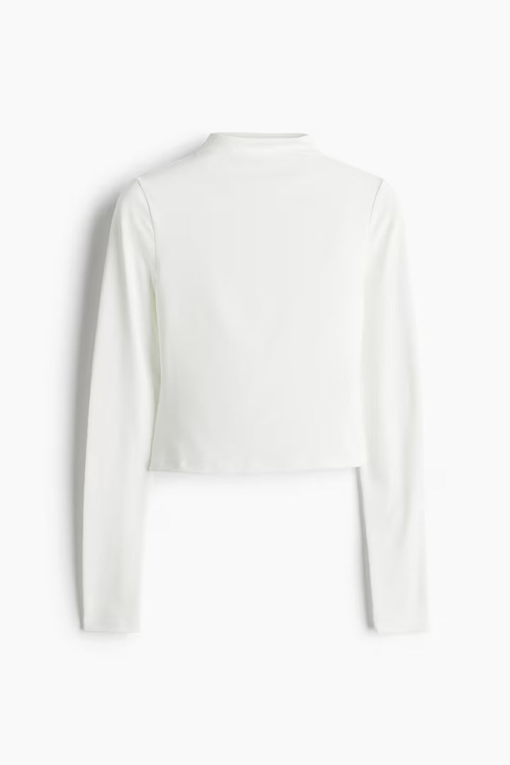 H&M MOCK TURTLENECK TOP