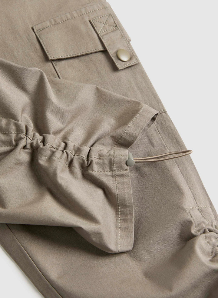 LAURA Cropped Drawstring Hem Cargo Pants