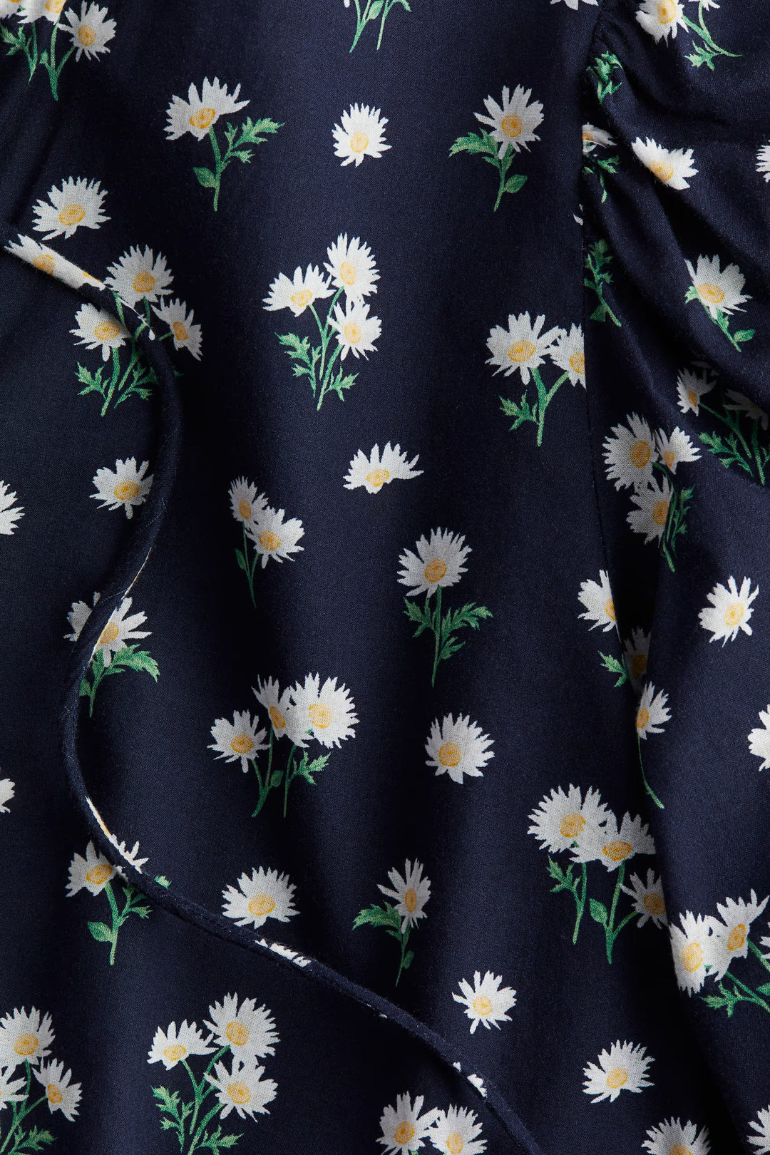H&M Puff-Sleeved Cotton Blouse
