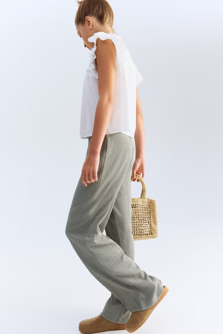 H&M Textured Jersey Pants