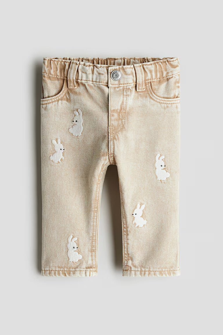 H&M Embroidery-Detail Jeans