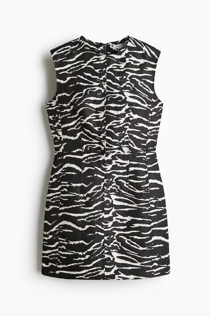 H&M Jacquard-Weave Mini Dress