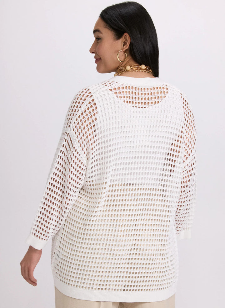 LAURA Open Knit Cardigan