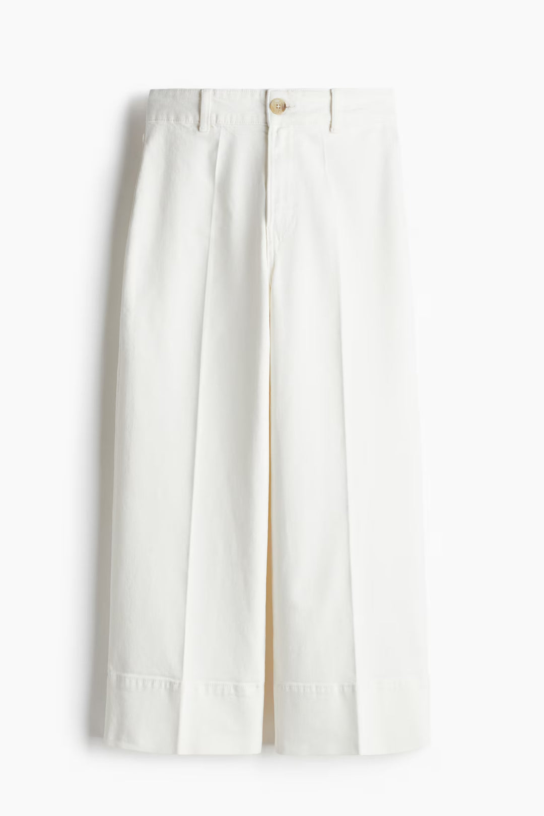 H&M High Rise Wide Leg Cropped Jeans