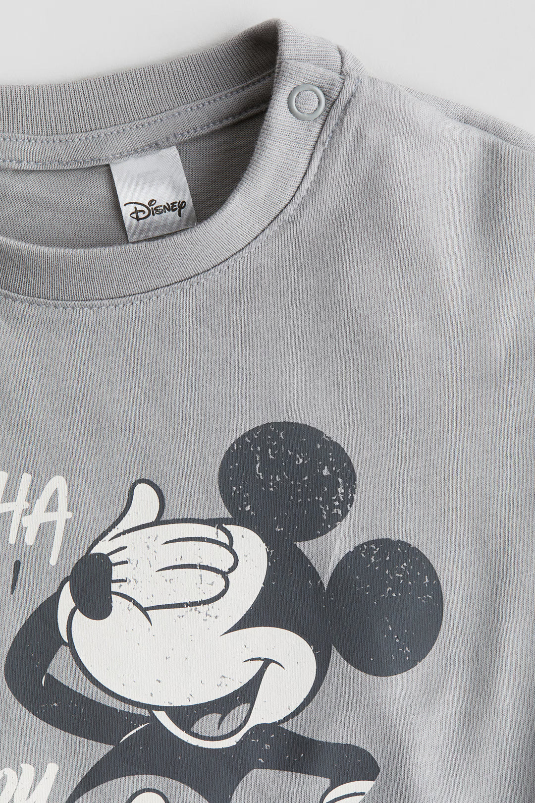 H&M Cotton T-Shirt with Printed Motif