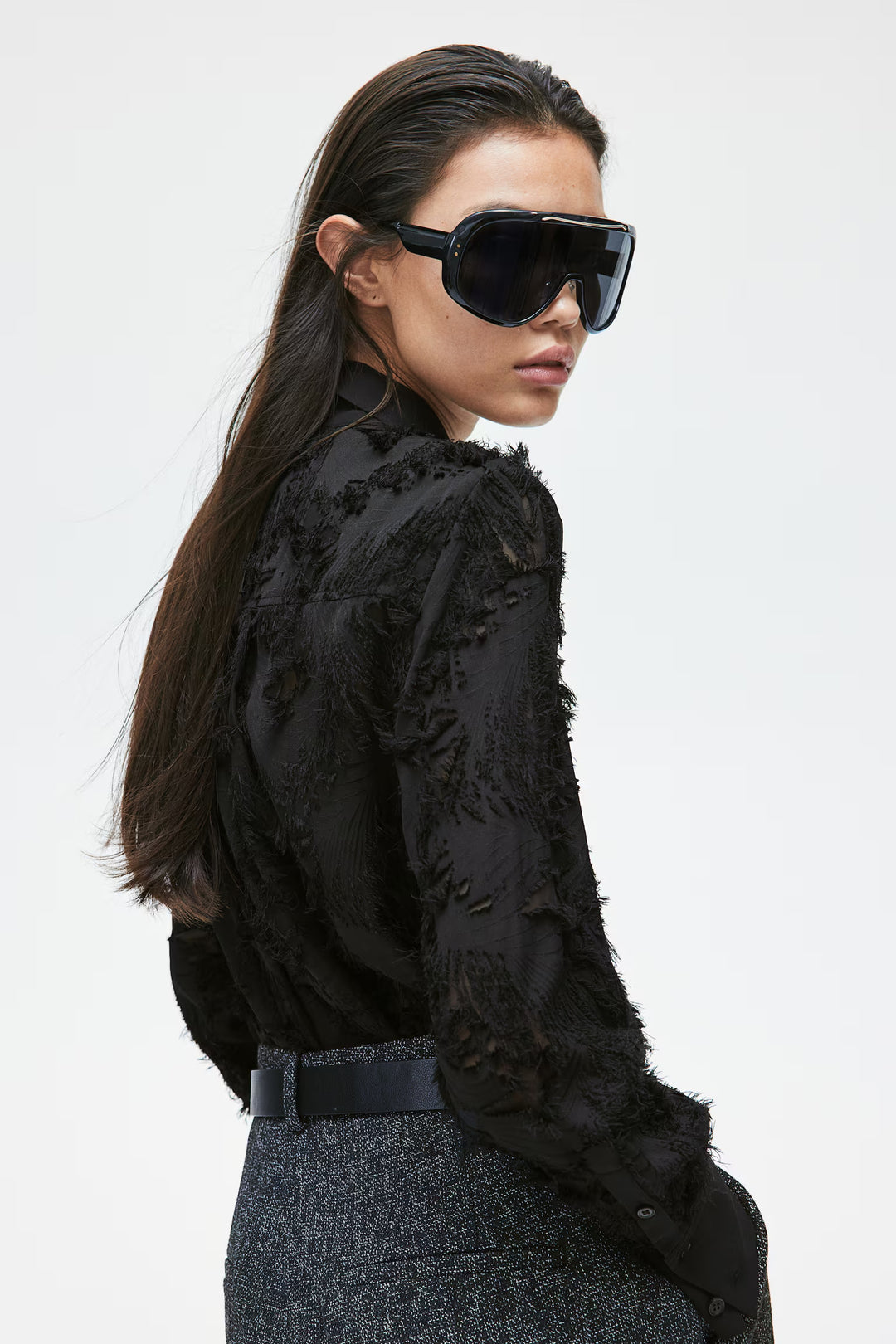 H&M Textured-weave Shirt