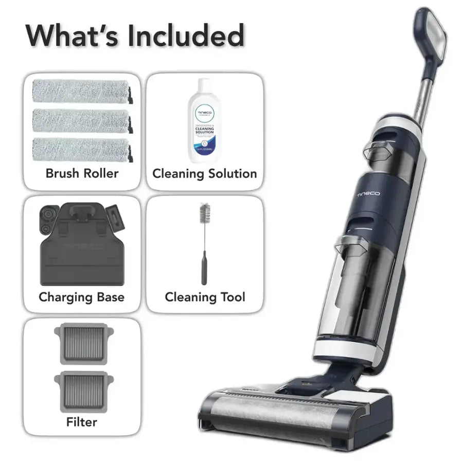 Tineco - Floor One S3 Extreme – 3 in 1 Mop, Vacuum & Self Cleaning Smart Floor Washer with iLoop Smart Sensor - Blue