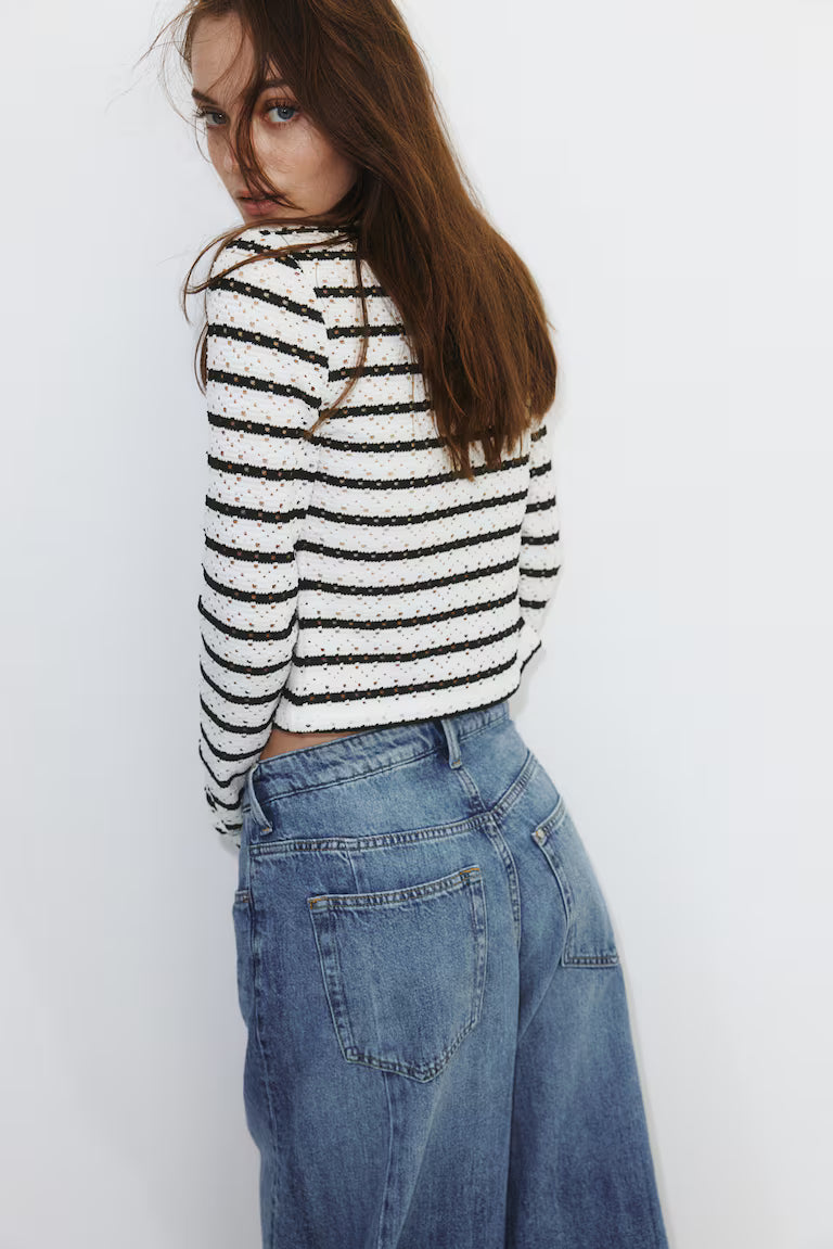 H&M Pointelle Jersey Cardigan