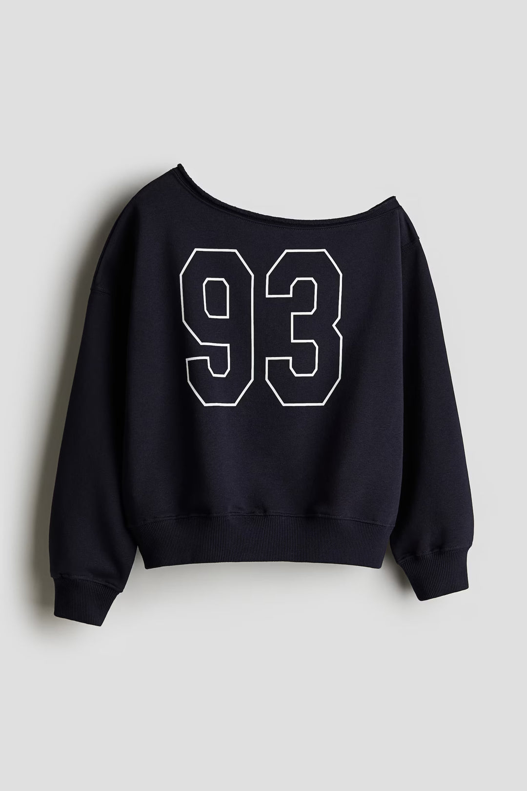 H&M Oversized One-Shoulder Sweatshirt