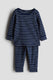 Navy Blue Stripped