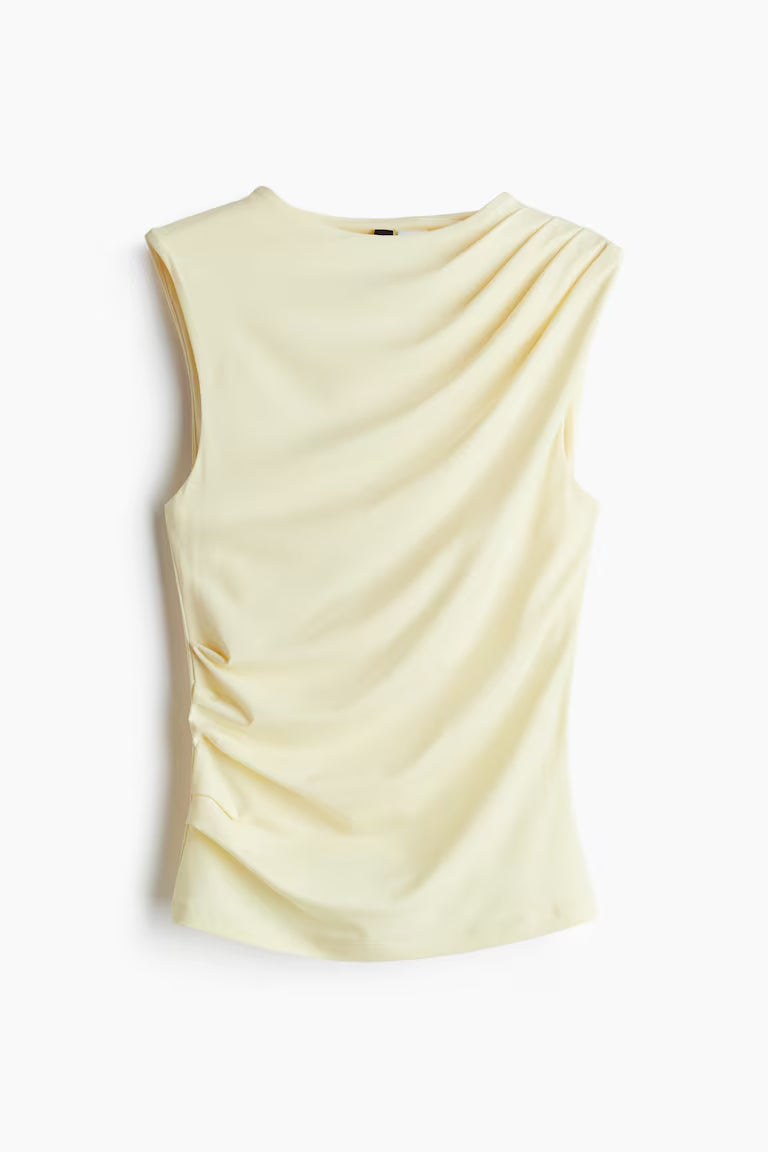 H&M DRAPED SLEEVELESS TOP