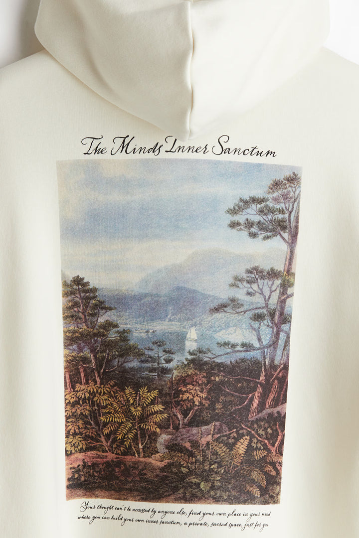 H&M Loose Fit Printed Hoodie