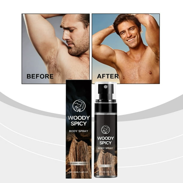 LLQkigsxse Bath Men's Body Refreshing Spray Lasting Fragrance Portable Fresh Exudes 100ML